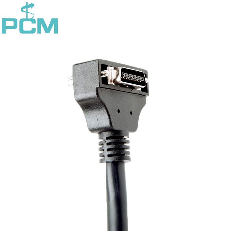 MDR Male Right Angle Camera Link Cable 85MHz Screw Lock